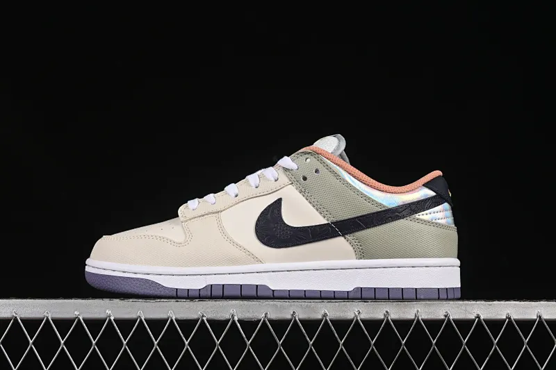 All categories Nk SB Dunk Series Nk SB Dunk Low low-top sneakers Nike Dunk Low "Floral Swoosh" floral theme low-top casual sneakers HV5750-133